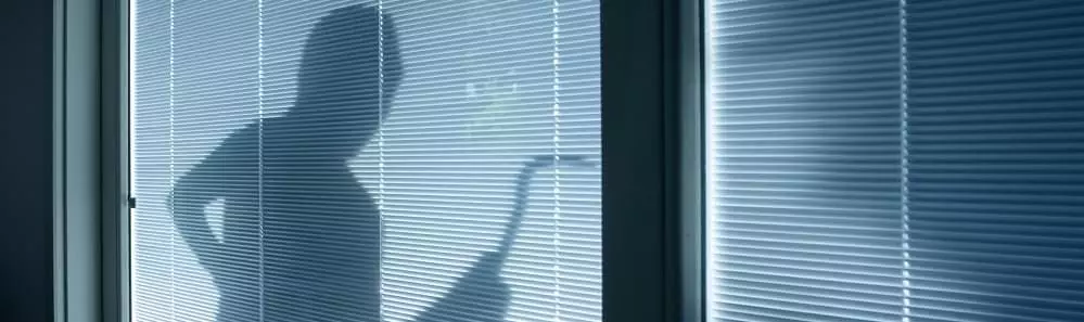 header_37bf4c08d7d1c25fe04904a667c70272 Burglar wearing a balaclava looking through house window.