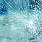 shattered window